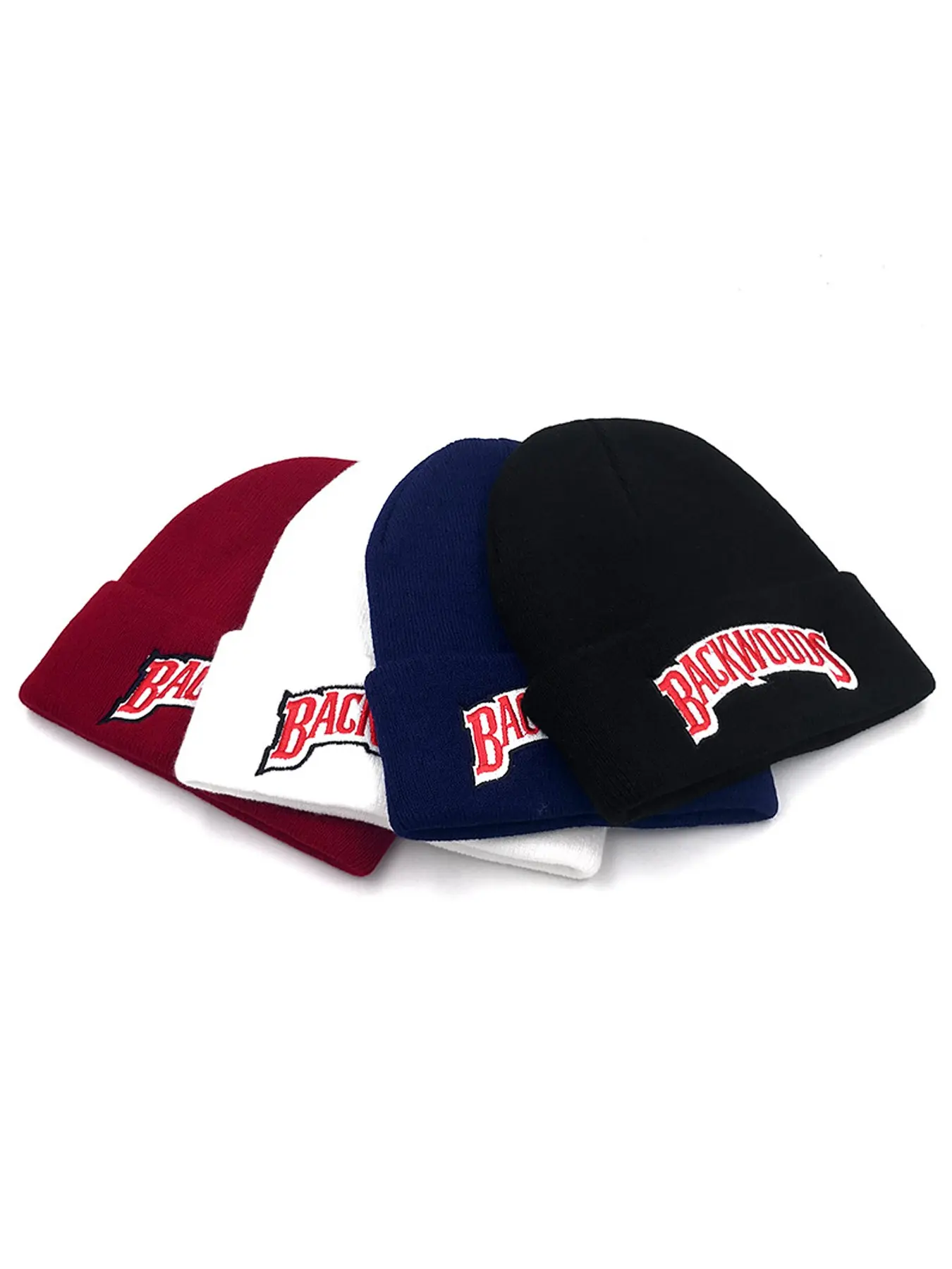 2026 New Boundless Hat BackWOODS Personalized Embroidered Hip Hop Hat Street Skateboarding Hat Outdoor Autumn and Winter Windproof Warm Hat Daily Life Commuting Hat Male Female Knitted Hat, Fashion Beanie, Bean Hat
