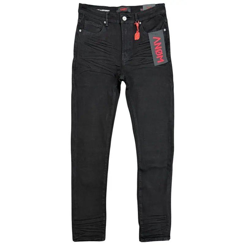 SERENEDE Midnight Black Fitted Jeans Black - TikTok Shop