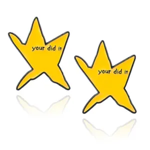 Fun Gifts 2PCS Your Did It Star Enamel Pin - Funny Motivational Badge Brooch, Cute Backpacks, Jackets, Hats Jewelry Accessories for Women Men - for Friends and Coworkers
