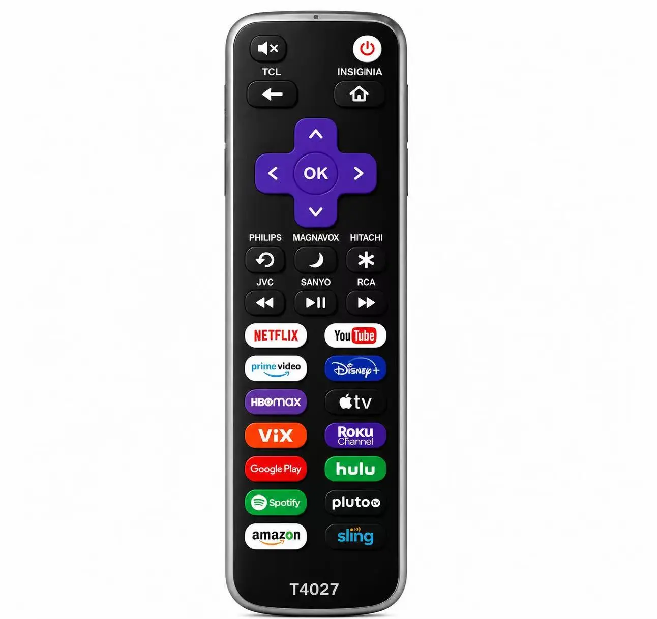 Universal Remote Control T4027 fit for All Roku TV and Roku Box （Not for Roku Stick）