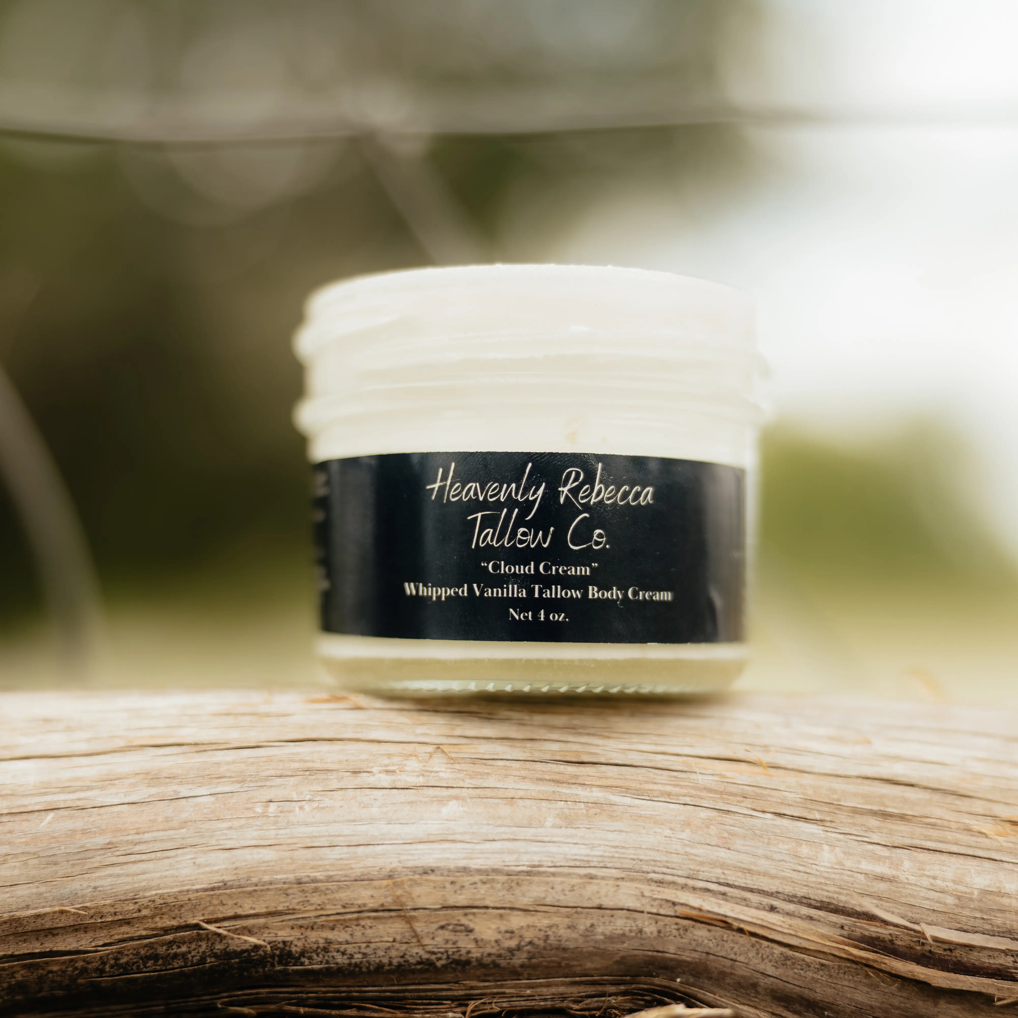 “Golden Glow”-Vanilla Tallow Body Salve-4oz glass jar