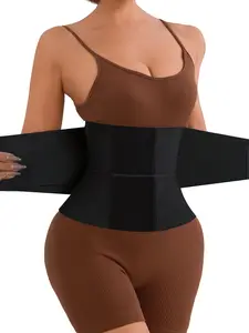 Women's Leopard Print Waist Cincher, Breathable Abdominal Wrap, Comfortable Shapewear Belt, Casual All-Season Undergarment