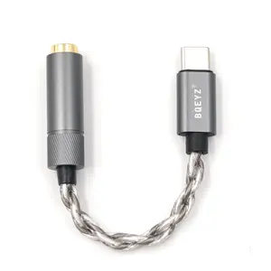 BQEYZ LIN Type-C to 3.5mm 4.4mm Audio Adapter Earphone Jack Adapter HiFi 12cm