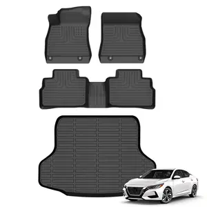 Depituu For Nissan Sentra S/SV/SR Sedan 2020-2026 Floor Mats & Cargo Liners, All Weather Floor Mats,Waterproof Anti-slip Durable Floor Mats Car Accessories Autos Protector Automotive,auto accessories,car essentials,car accessories