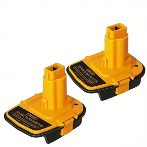 2 Packs DM18D Battery Adapter With USB, Replacement DCA1820 Battery Adapter, Compatible With for dewalt 18V Power Tools, Sturdy Durable Power Tool Accessory for Daily Job Site Use