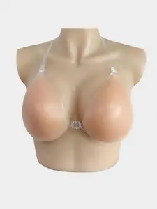 Silicone Breast Tape Invisible Bra for Dresses, Unlined Bra, Waterproof Push Up Bra with No Buckle, Skin Color Bra for Wedding & Evening Wear