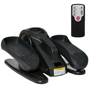 Dual-mode manual and automatic under-desk elliptical trainer suitable for leisure fitness use indoors at home