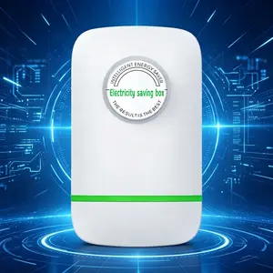 Smart Energy Saver Plug for Home & Office - Standard Outlet Compatible, Voltage Adjustment for Power Efficiency, Surge Protection to Cut Monthly Electric Bills, Lumens Light Support
