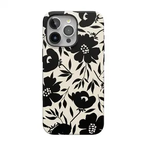 Casely iPhone 15 Pro Max Case | Dark Fantasy | Contrast Floral | Bold Protective Design | Compatible with MagSafe