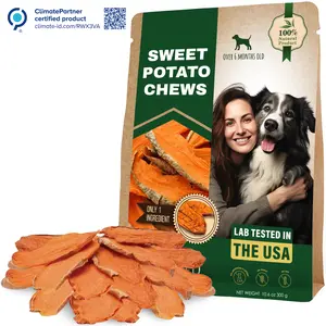 Sweet Potato Dog Treats Chips - All Natural Pet Snack Chews Training Sweet Potato Dog Treats Chips - All Natural Pet Snack Chews Training