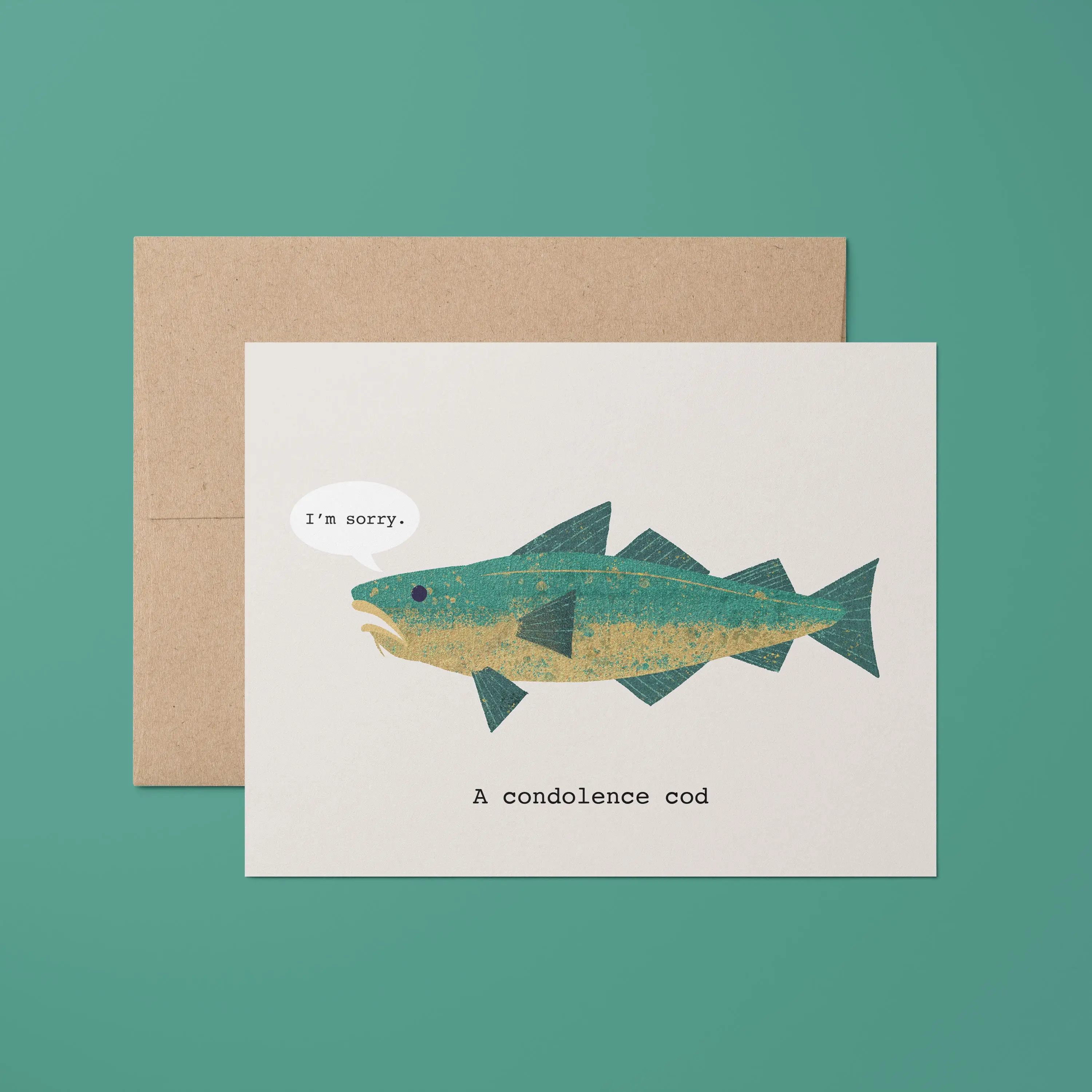 "Condolence Cod." Greeting Card