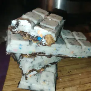 Confetti Peanut Butter White Chocolate Bars Dessert