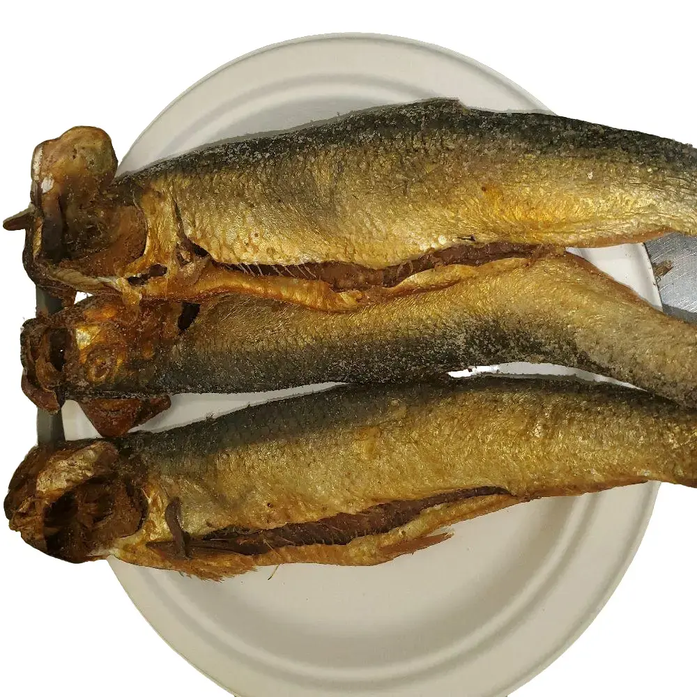 Dry Salted Smoked Herring Fish - 1lb-18lb Processed Dried Seafood for Food & Beverages Snacks