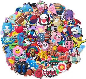 30PCS Random Cartoon Shoe Charms for Kids & Teens, Fun Cute PVC Accessories for Crocs, Clogs & Bracelets