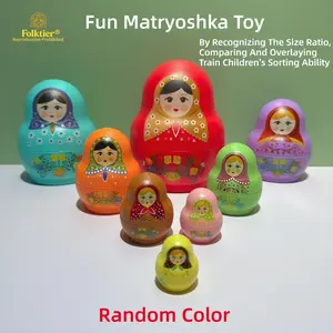 8-Layer Nesting Doll (Girl)) Fun Matryoshka Toy, Russian Nesting Dolls, Educational Toys for Kids, Crafts & Collectible Souvenirs, Ideal Gifts for Christmas Halloween Easter Thanksgiving Valentine's Day Ramadan New Year Birthday Party Wedding.