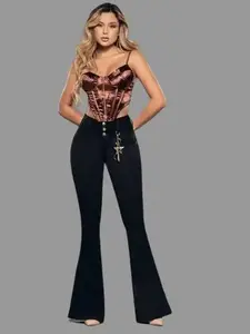 COLOMBIAN OFORI WOMAN'S JEANS FLARE  BUTT LIFTER