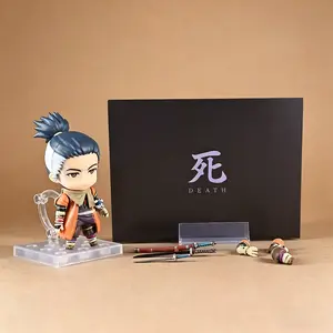 Sekiro: Shadows Die Twice Q Version Action Figure #2522, Fully Articulated Chibi Doll with Mortal Blade & Death Effect Sheet, Collectible Game Statue, Boxed Model Toy, Ideal Gift for FromSoftware Fans