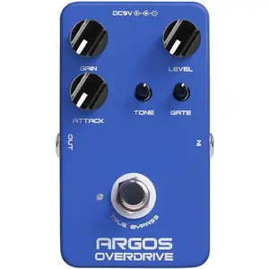 Overdrive Guitar Effect Pedal with Multi-mode and Built-in Noise Gate for Electric Guitar Bass True Bypass Design (ARGOS OVERDRIVE JF-23)