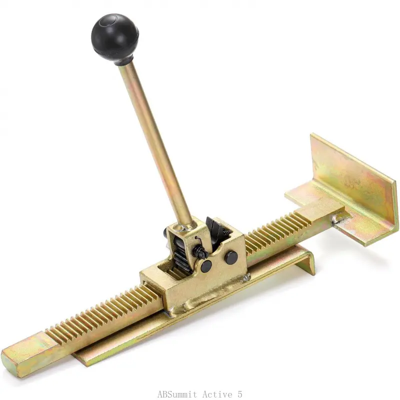 Hardwood Floor Jack Professional Flooring Jack for Flooring Installation Straightening Laminate and Hardwood Flooring Universal Ratcheting Hardwood Plank JackABSummit Active