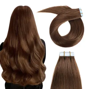U Real Hair Mini Tape In Hair Extensions Seamless 20pcs Invisible Human Hair 16-26 Inch 50g for Versatile Styling Real Hair Mini Tapes Flexible Lightweight Comfortable