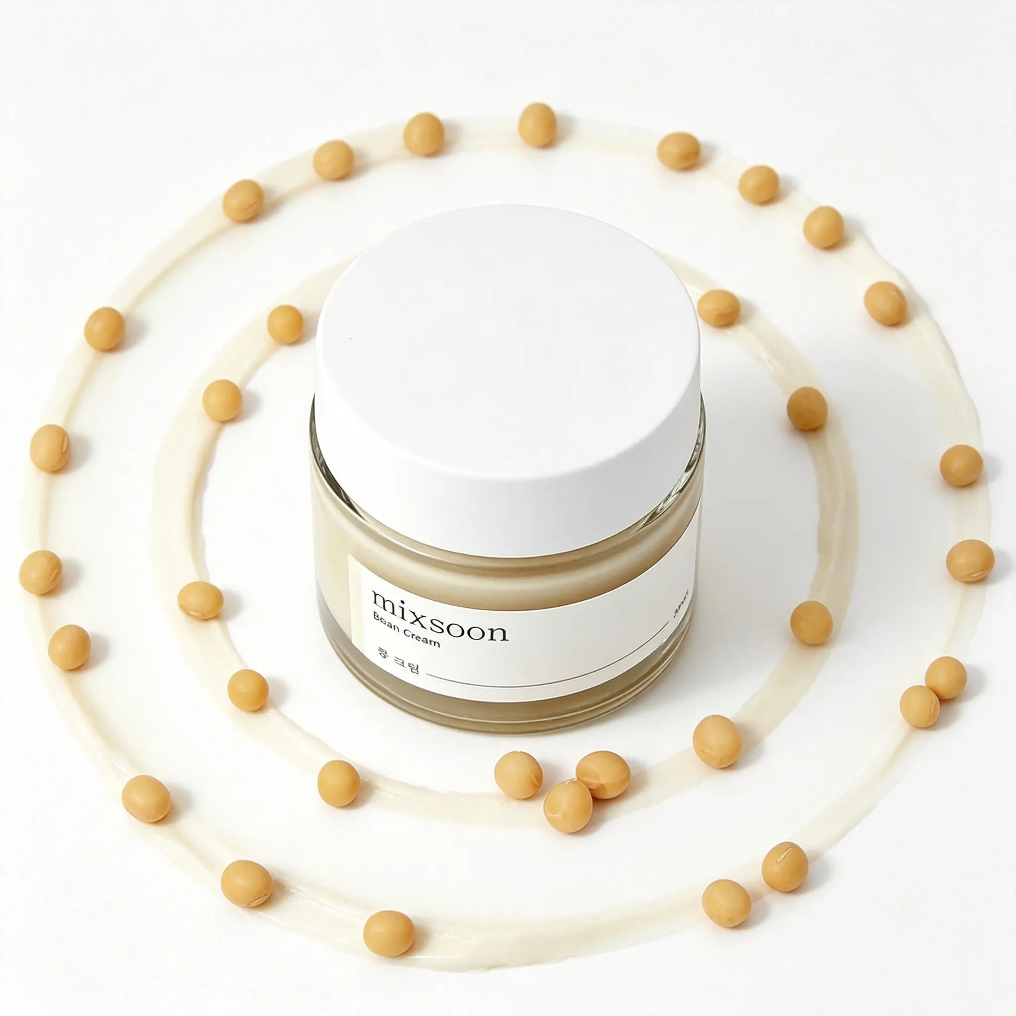 Mixsoon Bean Cream 50ml, Korean Glass Skin Facial Cream, Lightweight Non-Sticky Formula for Deep Hydration, Pore Care, All Skin Types Daily Use