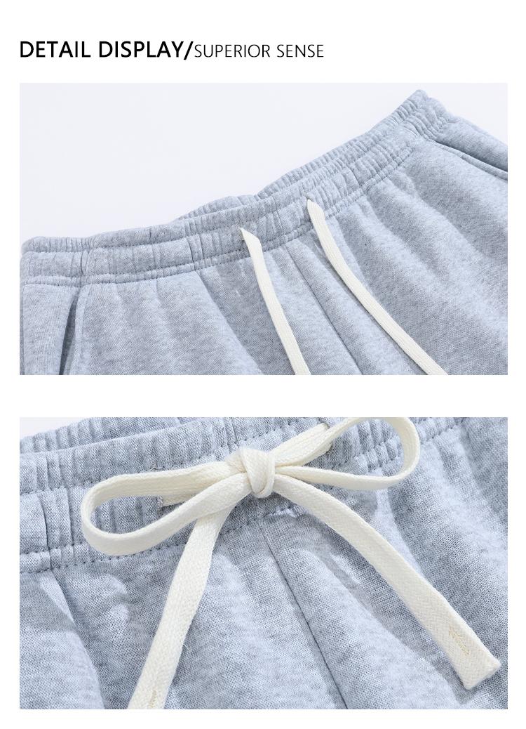 4-pack men’s 3/4 casual sweatpants, adjustable drawstring elastic waistband, loose straight cut, skin-friendly breathable fabric