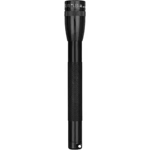 Maglite Mini LED Flashlight – Compact, Water-Resistant, Twist On/Off, 2-Cell AAA Battery-Powered – Black