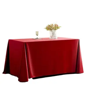 Luxury White Satin Tablecloth Light High End Feel Rectangle Conference Table Cover Birthday Dessert Buffet Dining Table Decor Solid Color