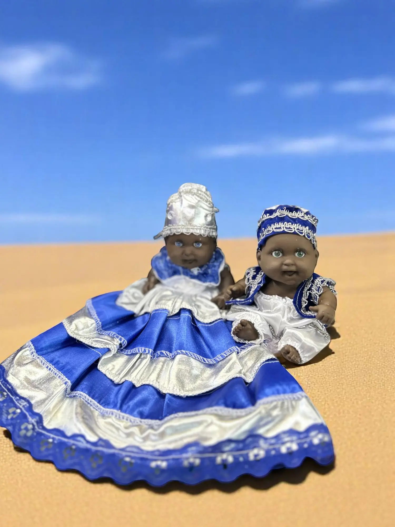 Ibeyis Jimaguas de Yemaya Niña y Niño / Ibeyis Jimaguas of Yemaya Girl & Boy Costume