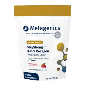 Metagenics StayStrong+ 4-in-1 Collagen Whole Body Chew - Berry Flavor - 30 Count