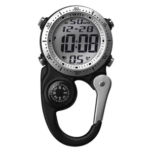 Dakota Digital Clip, Clip Watch, Alarm, Stopwatch, Timer and Dual Time Watch, Outdoor Gifts for Men and Women, Use for Fishing Hunting, and More, Tactical Digital Watch, Clip On Watch