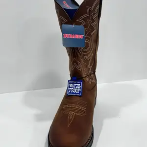 Durango Rebel DDB0163 Brown Waterproof 100% Genuine Leather Anti-Slip Sole Reinforced Stitching Western Style for Work & Casual Use