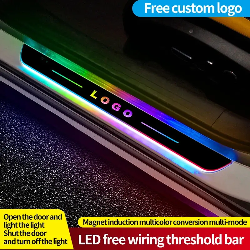 LED Car Door Sill Light – Illuminated Threshold Plate