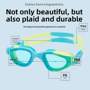 2025 New PC Essential Professional Swimming Goggles Swimming Supplies Colorful Men Women Children HD Waterproof Anti-Fog Swimming Goggles