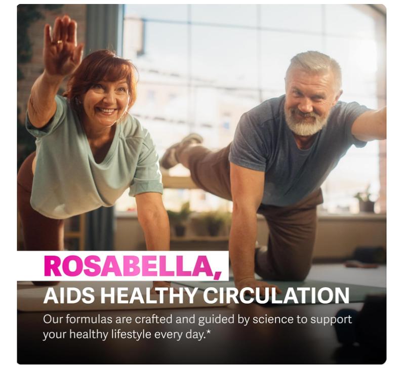 4 Pack Rosabella Organic Beet Root Capsules - 1300mg Beet Root Powder Aids Healthy Circulation & Vitality, Non-GMO, Beet Root Supplement - 60 Capsules, 30-Day Supply