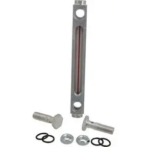 LDI Industries 1/2-20 Thread, 4-1/2 Inch Sight Length, Closed Circuit Liquid Level Sight Gauge 6 Inch Length to Center of Base, 7-5/8 Inch Overall Length, Buna-N Seal G605-06--A-1