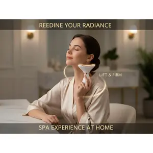 Premium Neck Lift & Tightening Device, Advanced EMS Microcurrent & Heat Therapy for Anti-Aging, Firms & Smooths Neck Skin, Reduces Fine Lines, Ergonomic Design, USB Rechargeable Skincare Tool