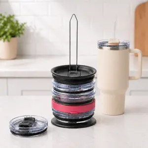 Tumbler Lid Organizer — Vertical Storage for Stanley, Yeti & More