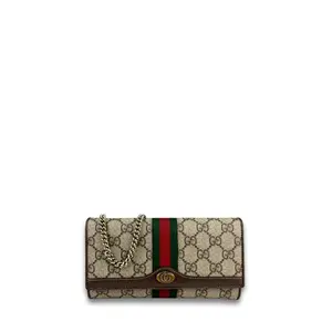 Pre-owned Canvas Crossbody Bags Gucci Ophidia Wallet on Chain