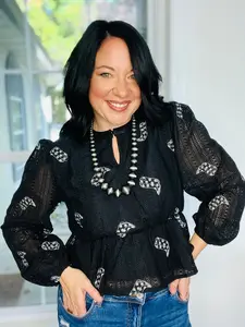 Boot Scootin' Crochet Blouse