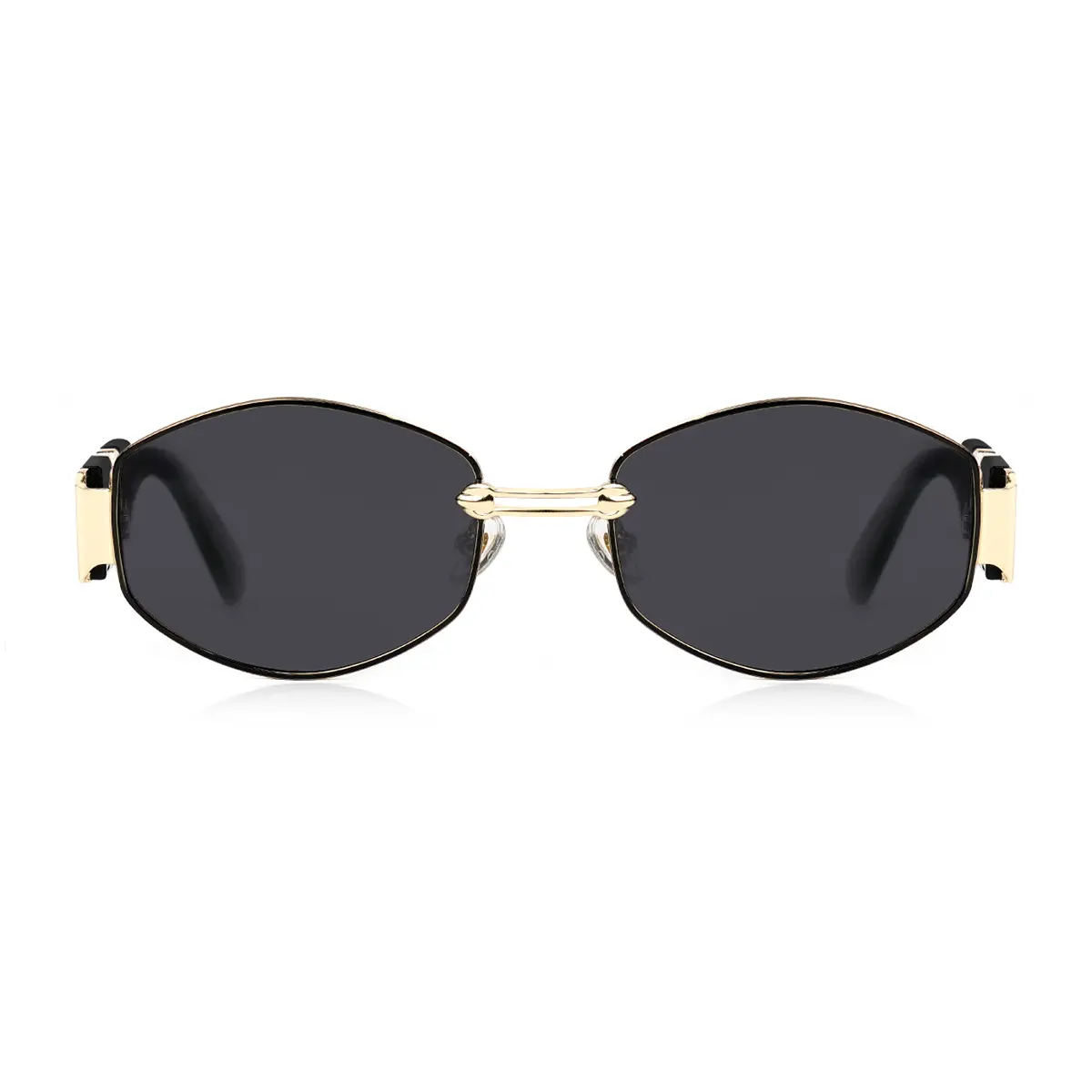 Golden Frame Black Lens
