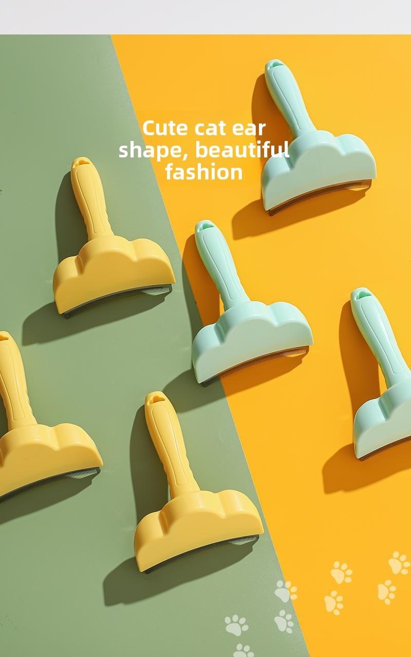 Pet hair thinning tool - floating hair removal curved knife head comb for detangling hair hairbrush pet brush pet comb