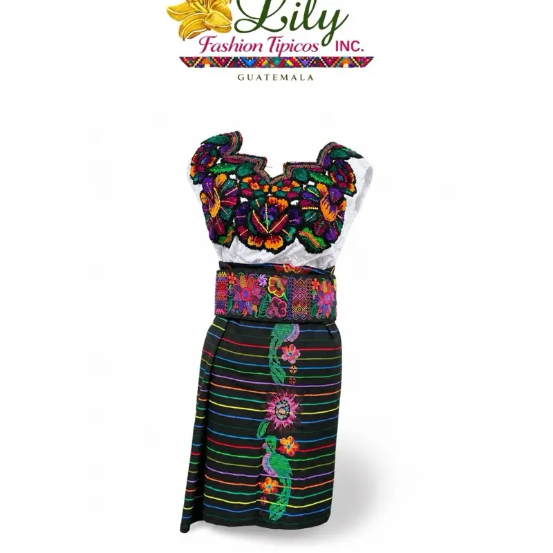Women's Casual Hand-Embroidered Traditional Dress, Womenswear Fashion Piece