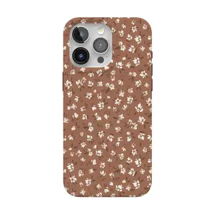 Casely iPhone 15 Pro Max Case | Mocha Meadow | Tiny Flowers | Compatible with MagSafe | Classic Ultra Thin Design