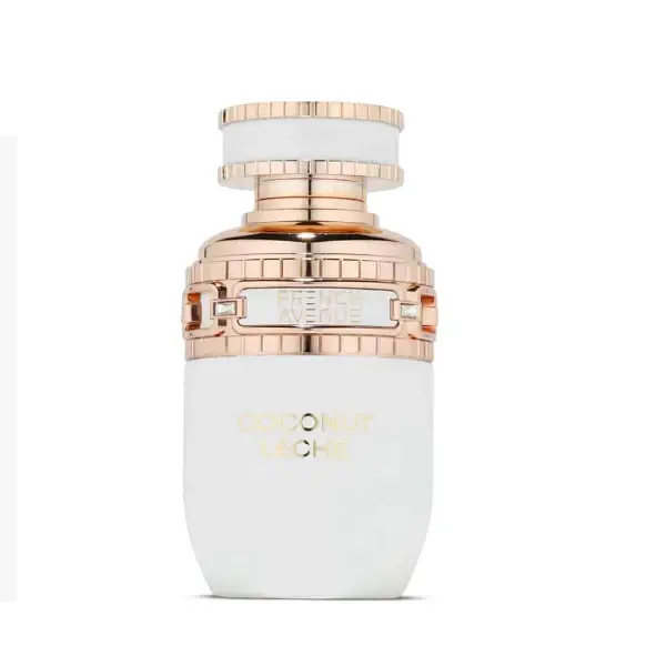 Fragrance World Unisex Coconut Leche U EDP (3.4oz) - Floral Blend Fragrance, Creamy Milky Tropical Sweetness, Cozy Vanilla Bourbon, Luxurious Softness, Everyday Wear, Tropical And Comforting, Liquid, 3.4 Fl Oz, Bottle, Creamy Finish