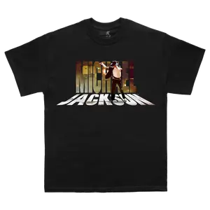 Michael Jackson Standing Tall Black Tee, Gift for Him, Perfect Gift for Fans