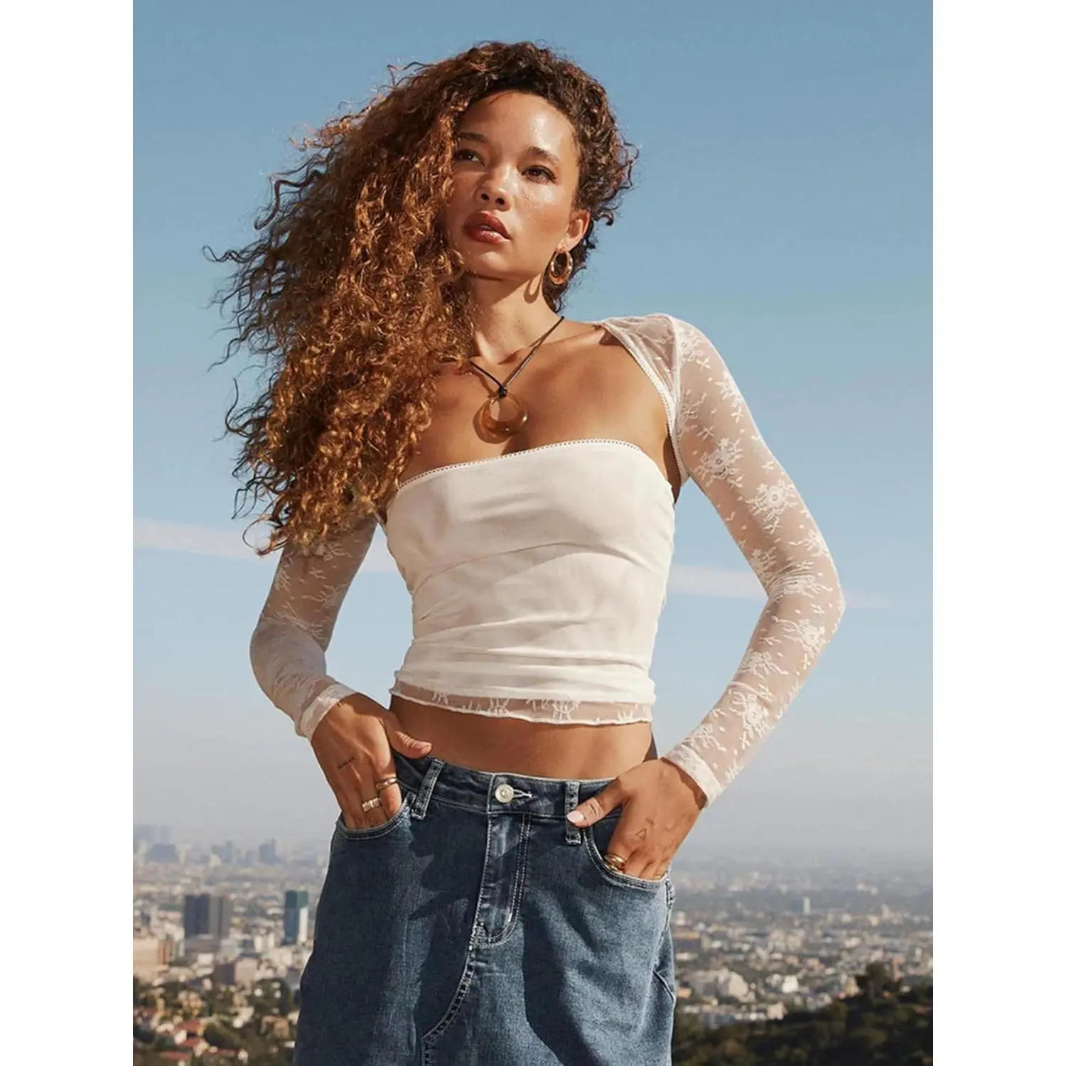 Women's Lace Bolero Shrug See Through Floral Cardigan Sheer Mesh Cropped Y2K Going Out Tops - Elegant Sheer Mesh Cover Up Lightweight Lace Bolero Shrug Floral Cardigan Cropped Top Perfect for Party Club Evening Out Y2K Fashion Style Women's Lace Bolero Shrug See Through Floral Cardigan Sheer Mesh Cropped Y2K Going Out Tops - Elegant Sheer Mesh Cover Up Lightweight Lace Bolero Shrug Floral Cardigan Cropped Top Perfect for Party Club Evening Out Y2K Fashion Style