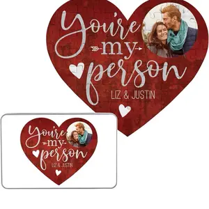 Custom Heart Shaped Photo Puzzle Jigsaw - 75 Pieces for Personalized Holiday Gift with Customizable Photos