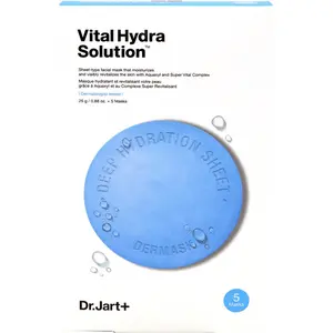 Dr. Jart+ Vital Hydra Solution Sheet Mask 5PC 4.4oz Deep Hydration