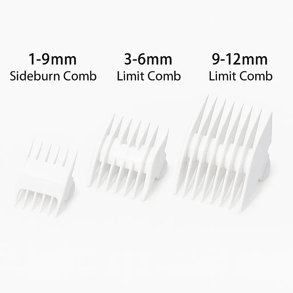MomMed Guide Combs (1–9mm, 3–6mm, 9–12mm) For Electric Hair Clipper